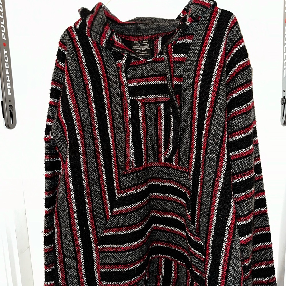 Striped Hooded Baja Hoodie